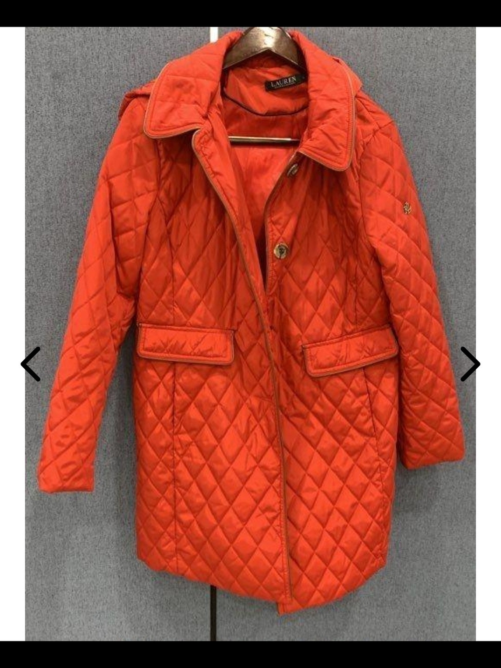 Lauren Ralph Lauren Quilted Bright Red Puffer Coat